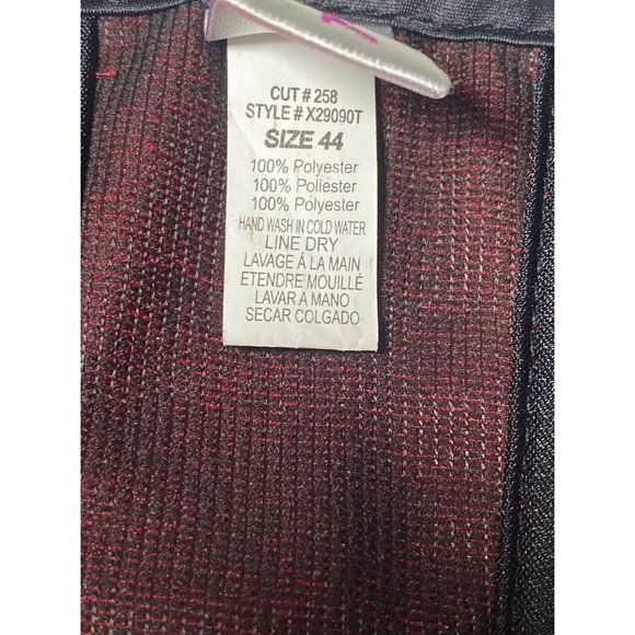 Torrid Red Satin Corset Lace Zip Front Strapless Top Bustier GUC Goth Costume - Picture 6 of 8